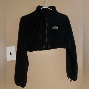The North Face Cropped Fleece Zip Up Sweater
